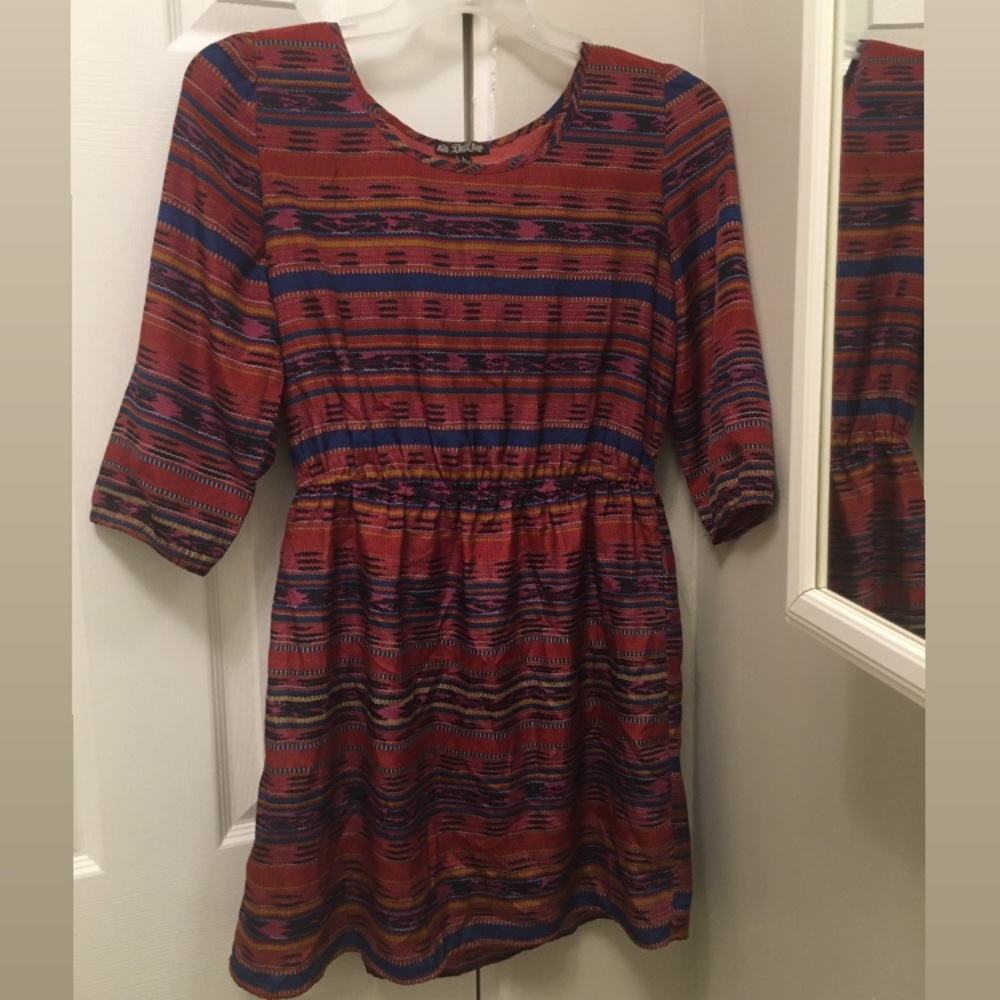 Tribal print dress with elastic waistband ✨